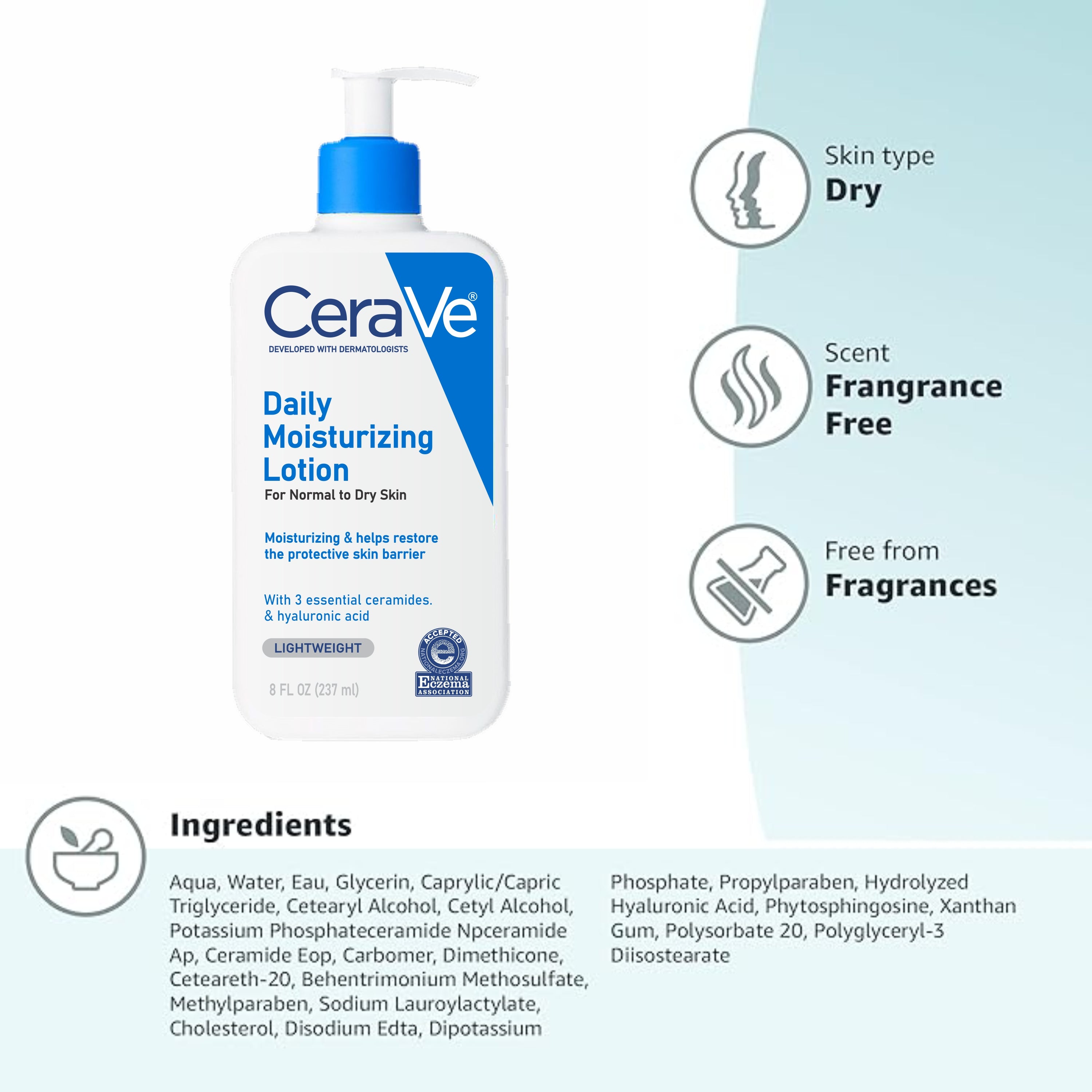 CeraVe Daily Moisturizing Lotion 8 FL OZ/237 ml