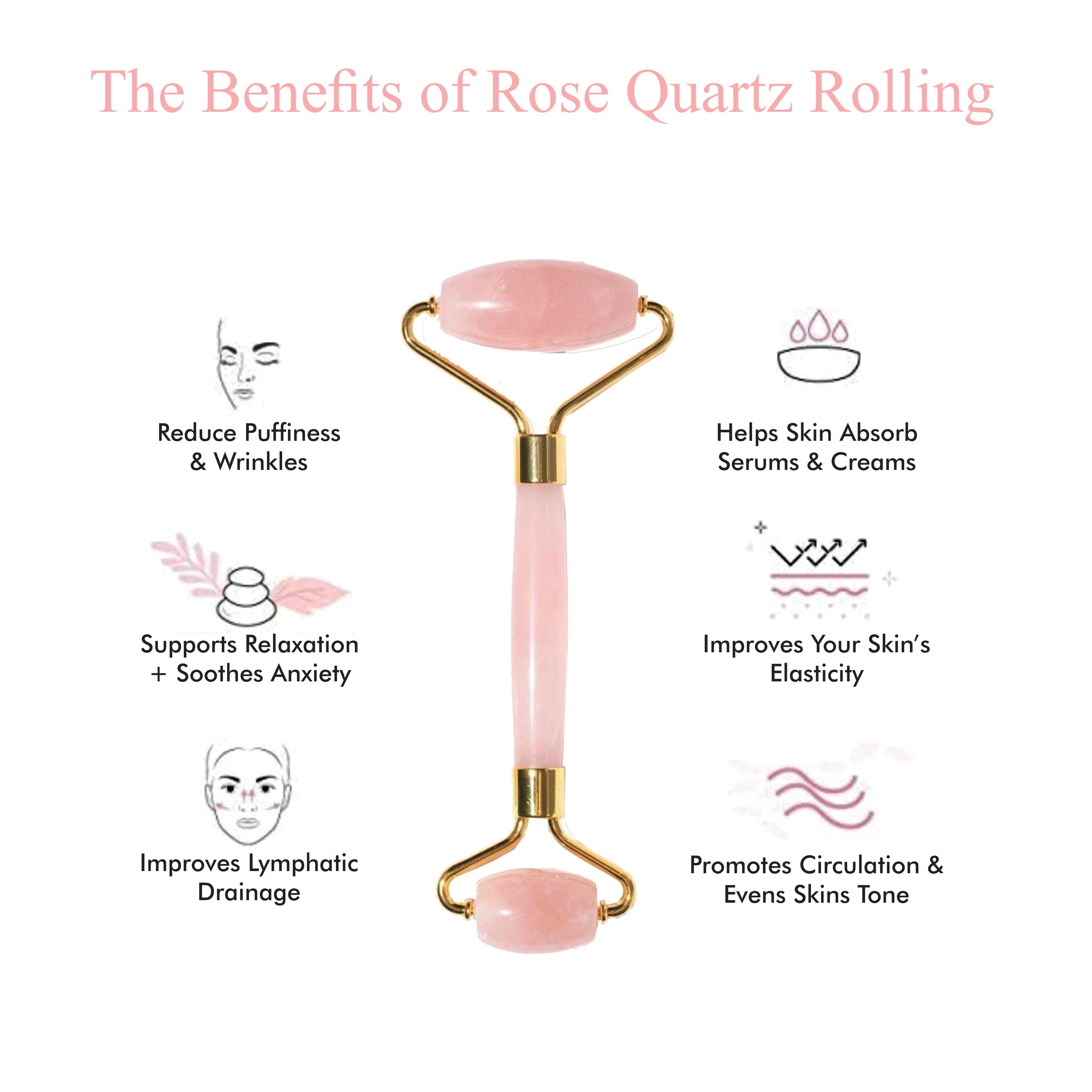 Rose Quartz Roller & Gua Sha Set