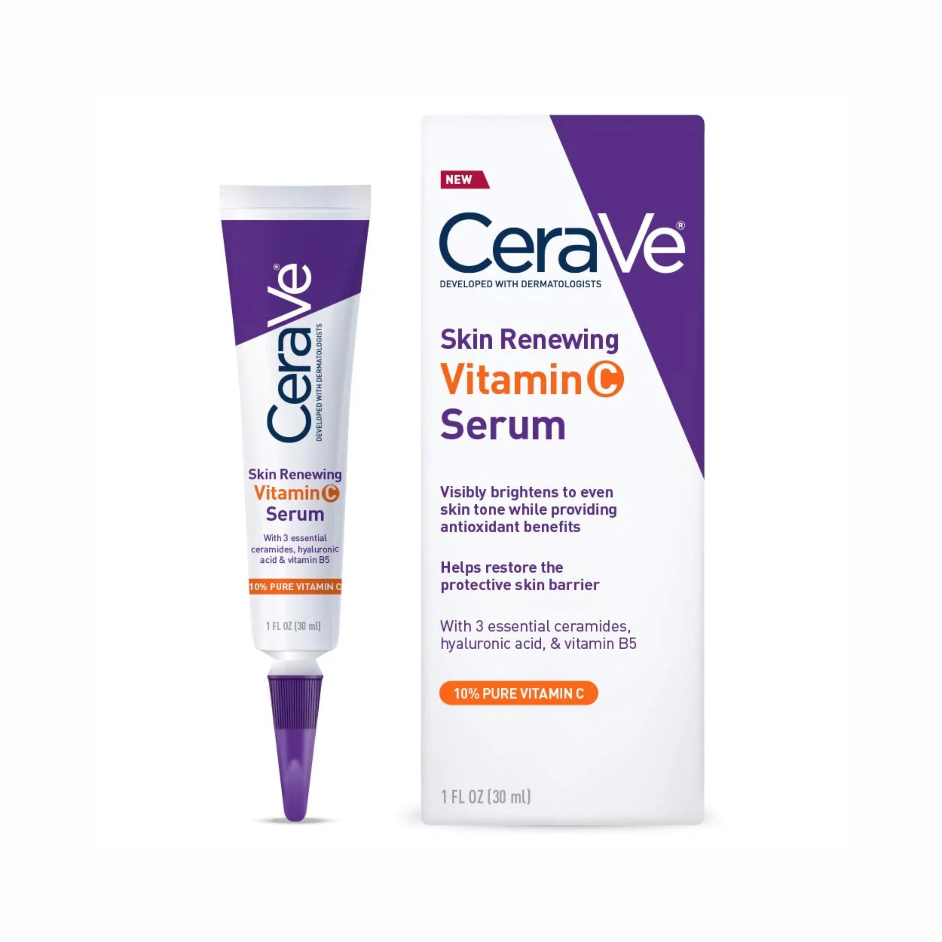 CeraVe Skin Renewing Vitamin C Serum 1 FL OZ/30 ml