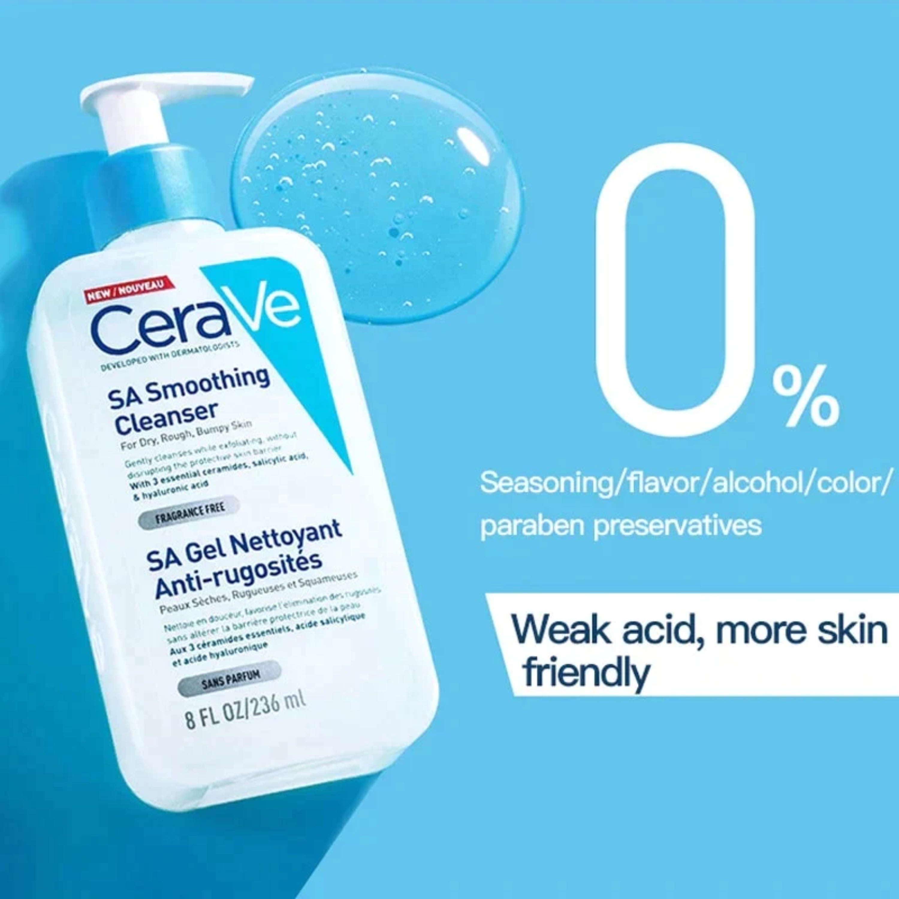 CeraVe SA Smoothing Cleanser 8 FL OZ/236 ml