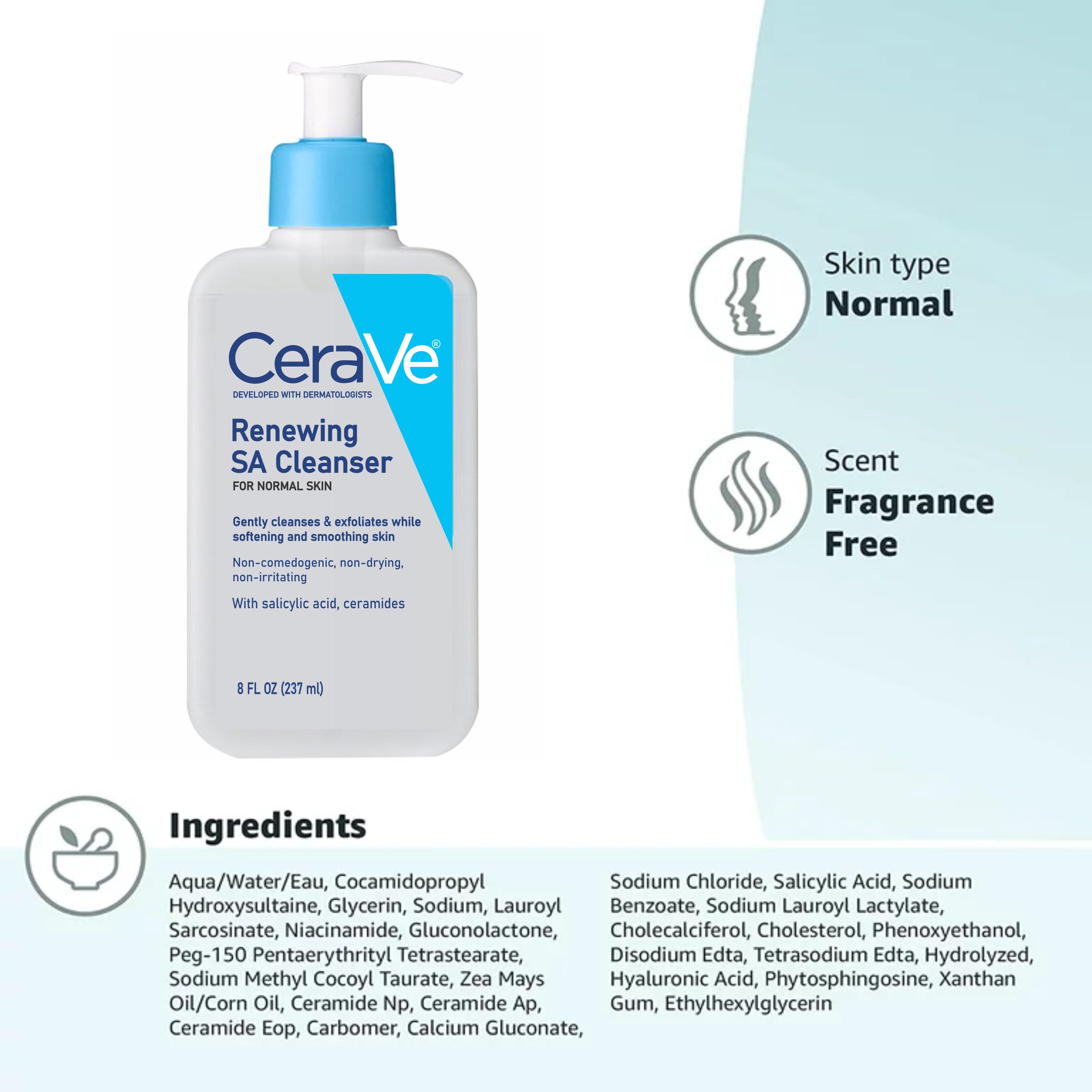 CeraVe Renewing SA Cleanser 8 FL OZ/237 ml