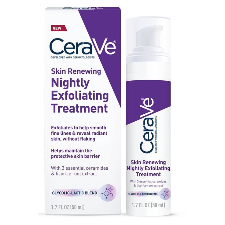 CeraVe Skin Renewing Nightly Exfoliating Treatment 1.7 FL OZ/50 ml