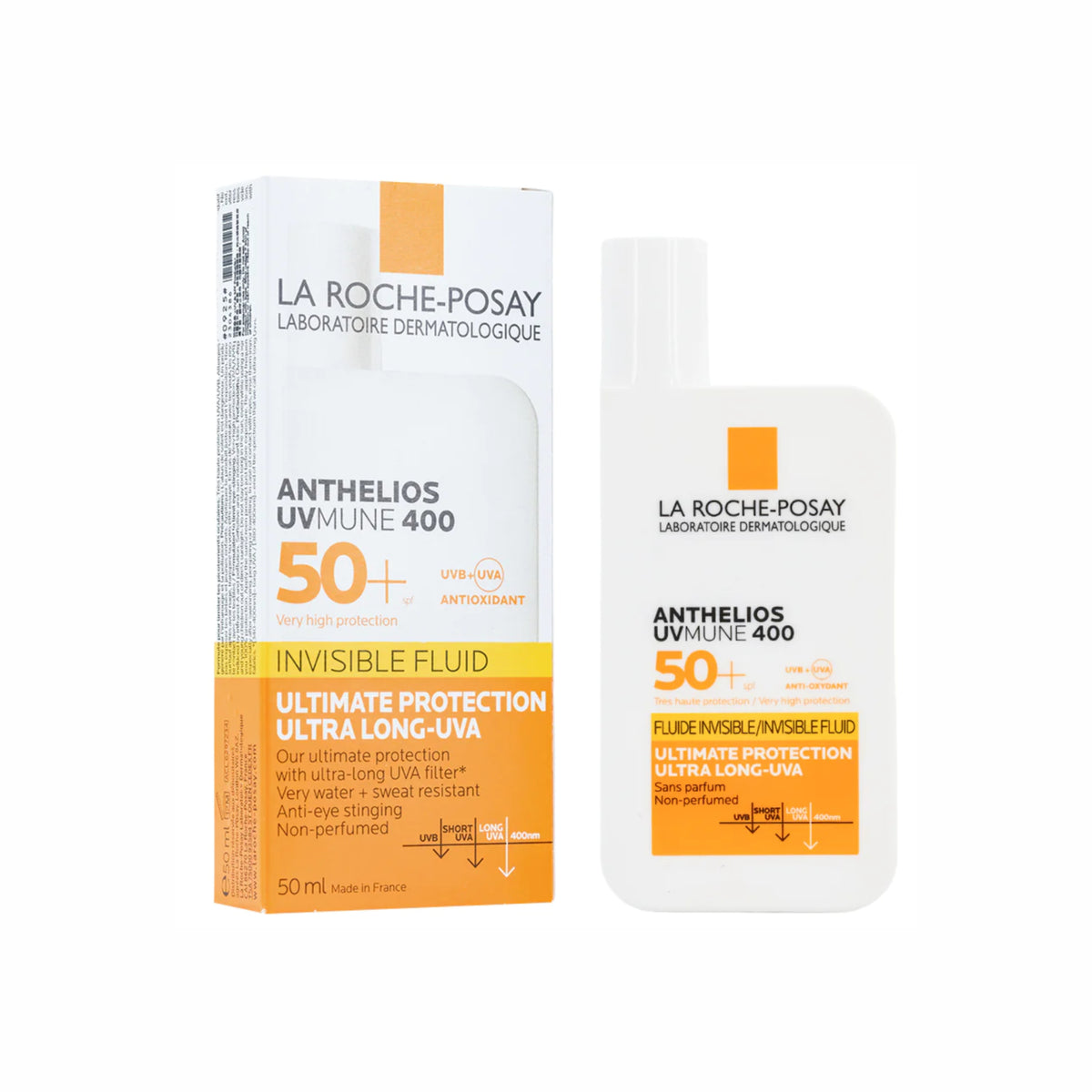 La Roche-Posay ANTHELIOS INVISIBLE FLUID FACIAL SUNSCREEN SPF 50 ...